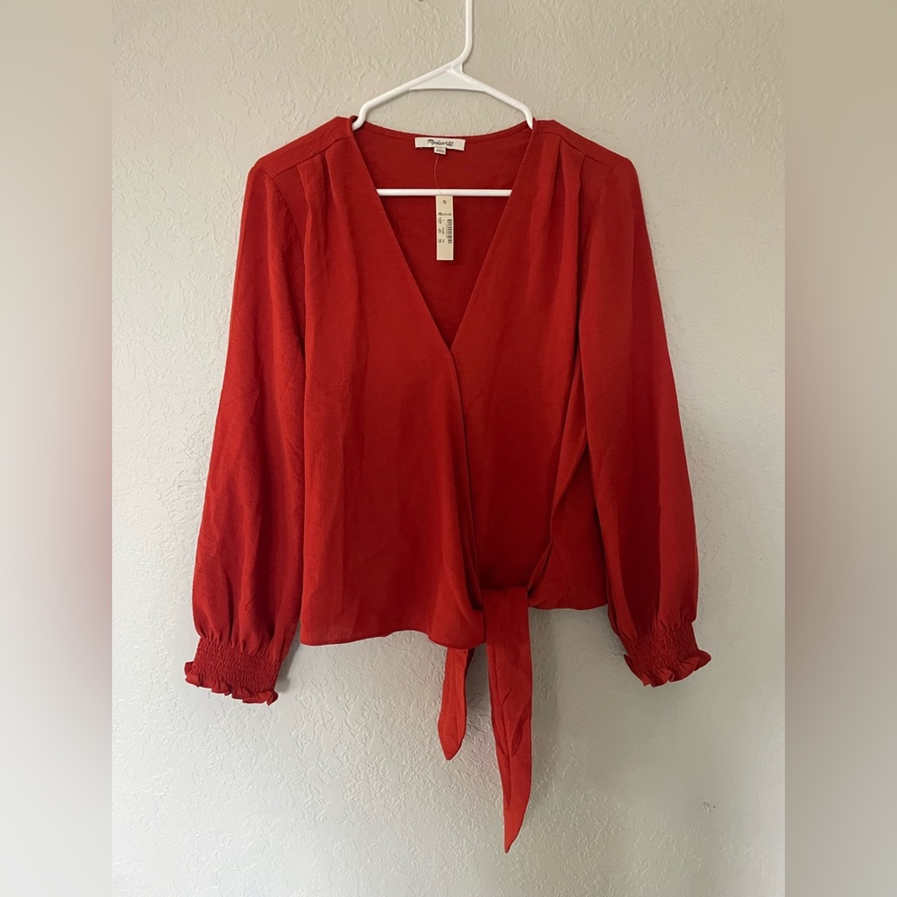 Madelyn burnt red top